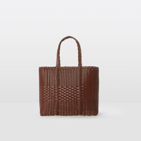 SMALL HANDWOVEN LACE PLASTIC : CHOCOLATE