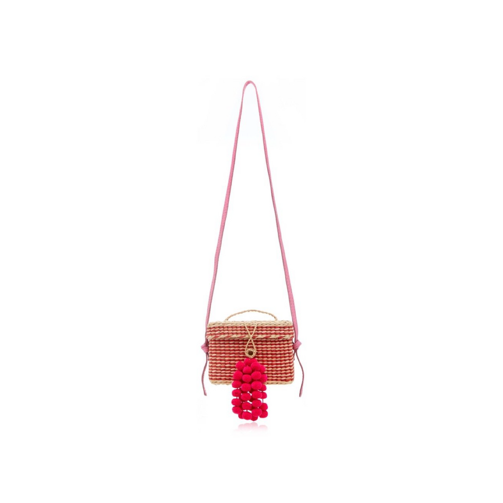 ROGE SMALL STRIPES WITH LEATHER STRAP & MINI STRINGS, PINK