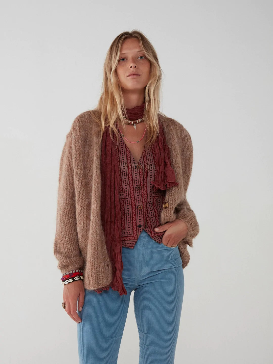 FRANCISCA CARDIGAN IN CHELSEA GINGER